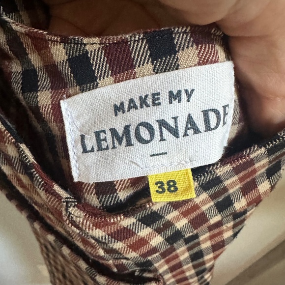 Make My Lemonade Plaid Hedwige Overalls - Picture 6 of 8